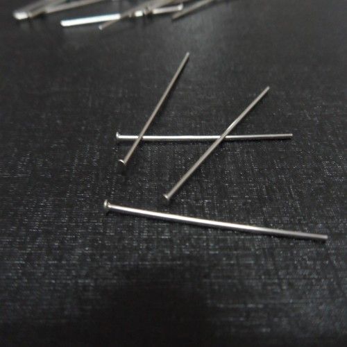 500 stks roestvrijstalen hoofd pinnen oorbel ambachtelijke sieraden maken hangers pinnen platte kop bevindingen 35 mm