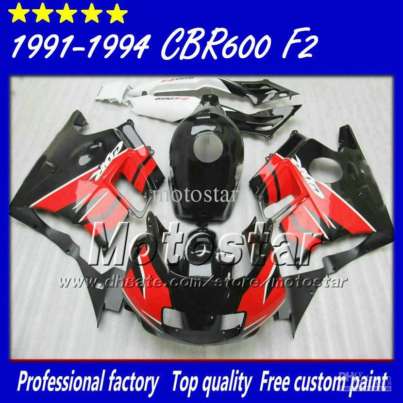 Fairing Kit + Tank Custom For HONDA Cbr600 F2 91 92 93 94 CBR600F2 Fairings Set 1991 1992 1993