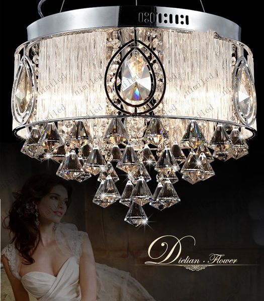 

Dia 43cm h30cm modern luxury lamp hade cry tal light ceiling lamp bedroom chandelier pendant lamp lighting light fixture lly129