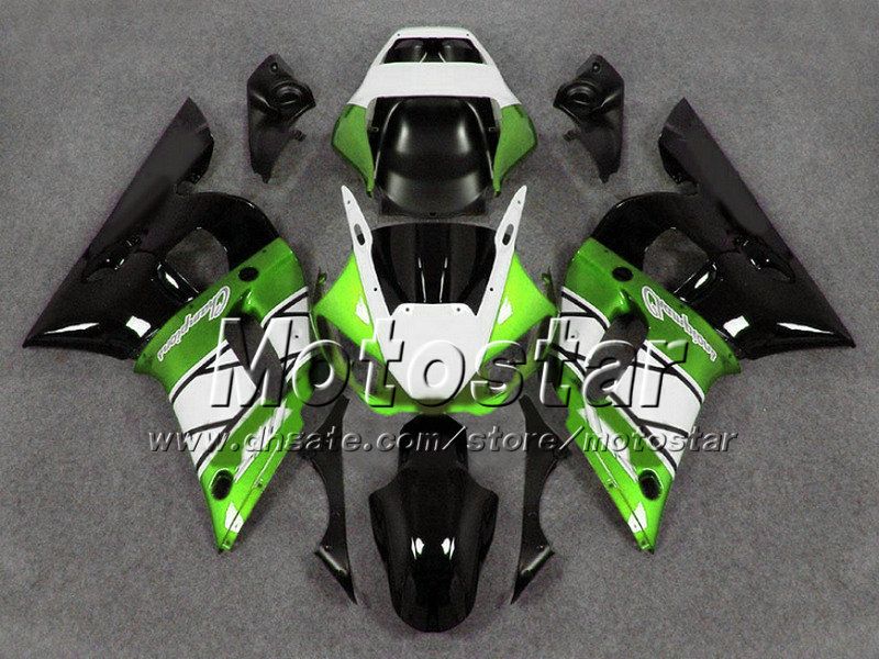 ABS grün weiß schwarz Verkleidung Bodykit für Yamaha R6 1998–2002 Bodykits YZFR6 98 99 00 01 02 YZFR6 Motorradverkleidungen