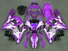 Pièces de moto personnalisées violet blanc noir pour carénage yamaha yzfr6 1998 1999 2000 2001 2002 yzfr6 9802 kit de carénages yzf r6