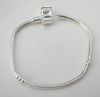 Brand new 16-21cm Silver plated snake chain for European bracelet fashion jewelry DIY