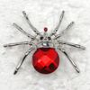 Venta al por mayor Rhinestone Crystal Glass Spider Brooch Broche de Pin de Moda C961