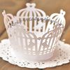 Gratis frakt 100pcs fjäril cupcake wrapper laser cut bröllop dusch cupcake wrapper favoris söta mottagning dekoration gåvor