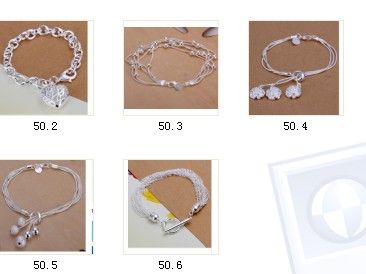 New listing beautiful fashion solid silver charm Swarovski Elements crystal bracelet cute pretty holiday gift Free Shipping 925