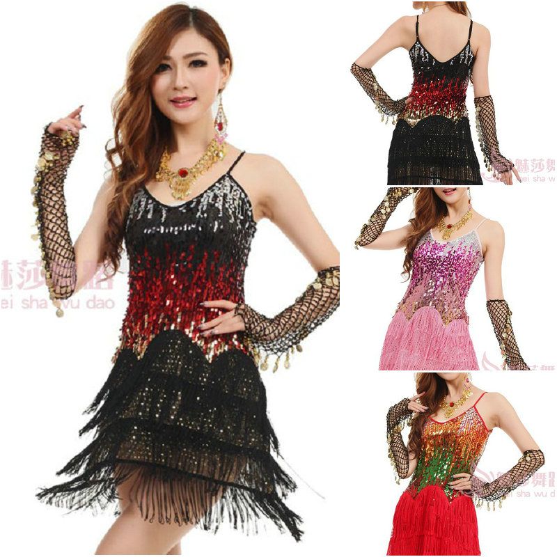 2019 Girls Sexy Evening Cocktail Club Latin Salsa Ballroom Belly Dance