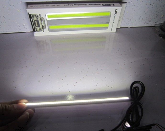 20% Rabatt ! 2*17 cm COB LEDs Universal Ultra-dünn Digid LED Strip Car Daytime Running Light DRL Warnung Nebel dekorative Lampe