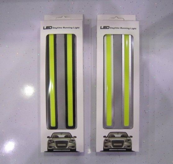 20％オフ ！ 2*17 センチメートル COB LED ユニバーサル超薄型 Digid LED ストリップ車のデイタイムランニングライト DRL 警告霧装飾ランプ