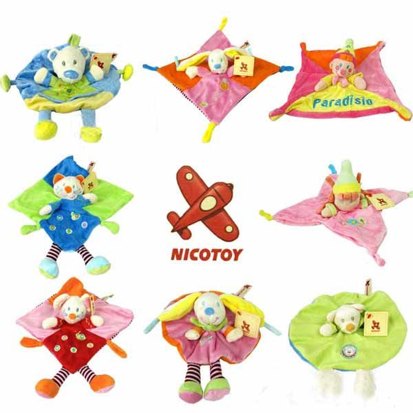 2021 Baby Plush Toy Cuddle Cloth Nicotoy Toy With Rattle Soft Plush
