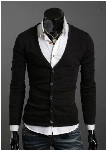 New Hot Winter Sweaters Fashion Men Sweaters Long Sleeve Men's V-neck Cardigan Sweaters Knitwear Christmas Gift M47