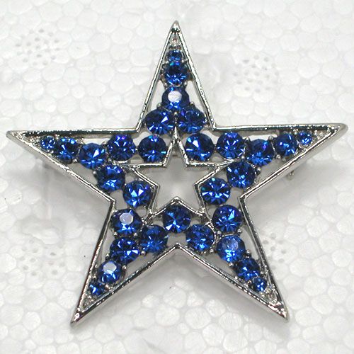 

Wholesale Crystal Rhinestone Star Pin Brooch Fashion Corsage jewelry gift C779, Gray