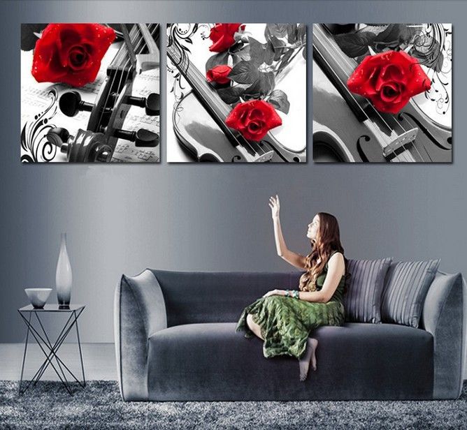 handmade black white red