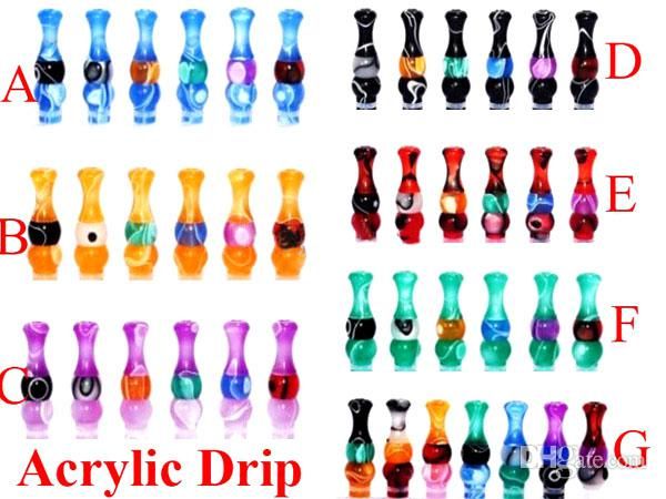 E-cig 510 theread candy Drip Tip EGO Cowboy Metal Drip Tips Mouthpiece fo 510 Threading Electronic Cigarette EGO Acrylic Candy Drip Tips