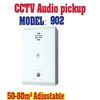 902 Square Sensitivity Preamplifier 20-60m2 Adjustable Mic Audio CCTV Microphone Sound Monitor For CCTV Camera