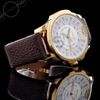 Luxury Mens Watch Women Brown Tachymeter Data skórzana sportowy kwarcowy zegarek Moda Szwajcarski projekt Drop Ship281i