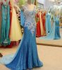 Real Photos 2019 Sparkling Beaded Crystal Sheath V Neckline Party Prom Dresses Pageant Gowns With Sweep Train Xi019