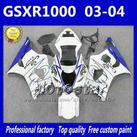 Wholesale 7gifts motorcycle fairing kit for SUZUKI GSX R1000 K3 GSXR GSX R1000 white blue Corona freeship fairings bodykits Gy6