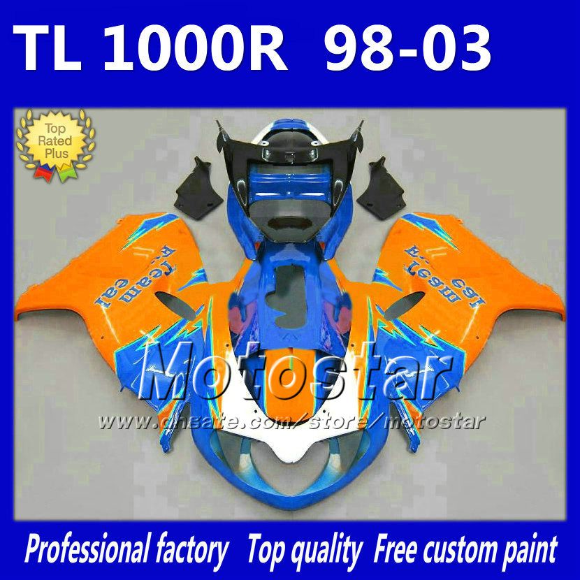 

7gifts fairing bodywork set for suzuki tl1000r 98 99 00 01 02 03 abs fairings kit tl1000 r tl 1000r 19982002 2003 ny10, Multi-color