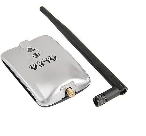 Pacchetto di vendita al dettaglio 1000mW Alfa Network AWUS036H USB Wireless G N Adattatore adattatore WiFi 5dBi Antenna RTL3070L