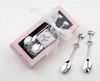 Partihandel - Gratis frakt - Teatime Wedding Favors Love Beyond Measter Heart Measuring Spoons in Gift / Coffee Spoon 2 PCS / Set Thin Style