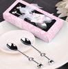 Partihandel - Gratis frakt - Teatime Wedding Favors Love Beyond Measter Heart Measuring Spoons in Gift / Coffee Spoon 2 PCS / Set Thin Style