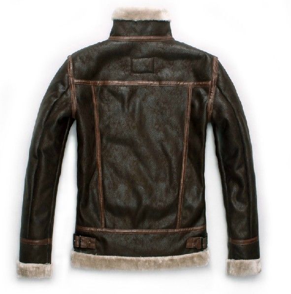 RE4 RESIDENT EVIL 4 IV LEON KENNEDY PU Faux LEATHER FUR JACKET All Size Leather Costumes Long-sleeve Coat DHL 