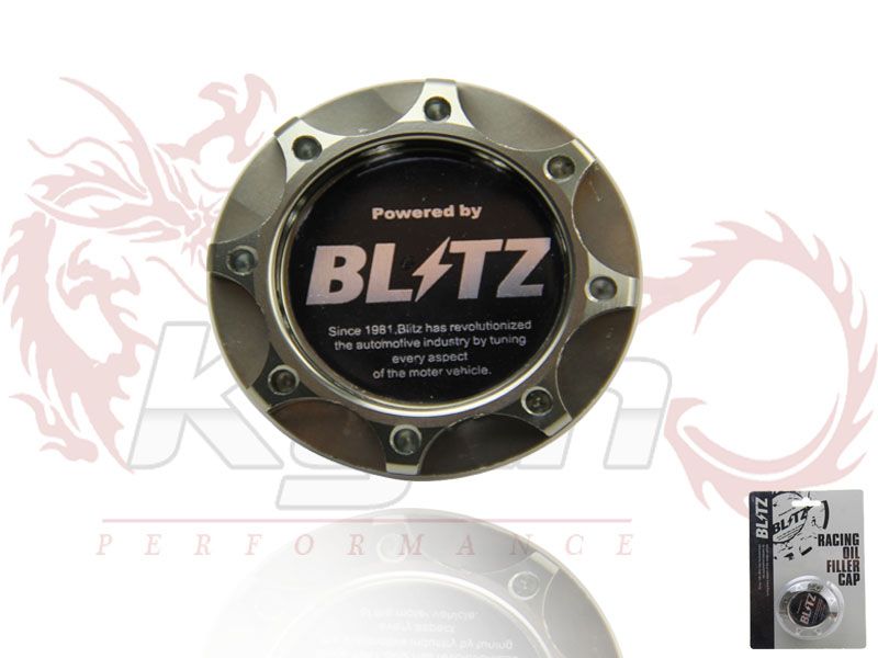 BLITZ Engine Oil Fuel Filler Cap Cover Billet Silver For SUBARU Impreza WRX STI