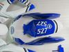 Molde de inyección Kit de carenado para 2006 2007 SUZUKI GSXR600 750 GSXR600 GSXR750 K6 06 07 GSXR 600 GSXR 750 blanco azul Carenados gg88