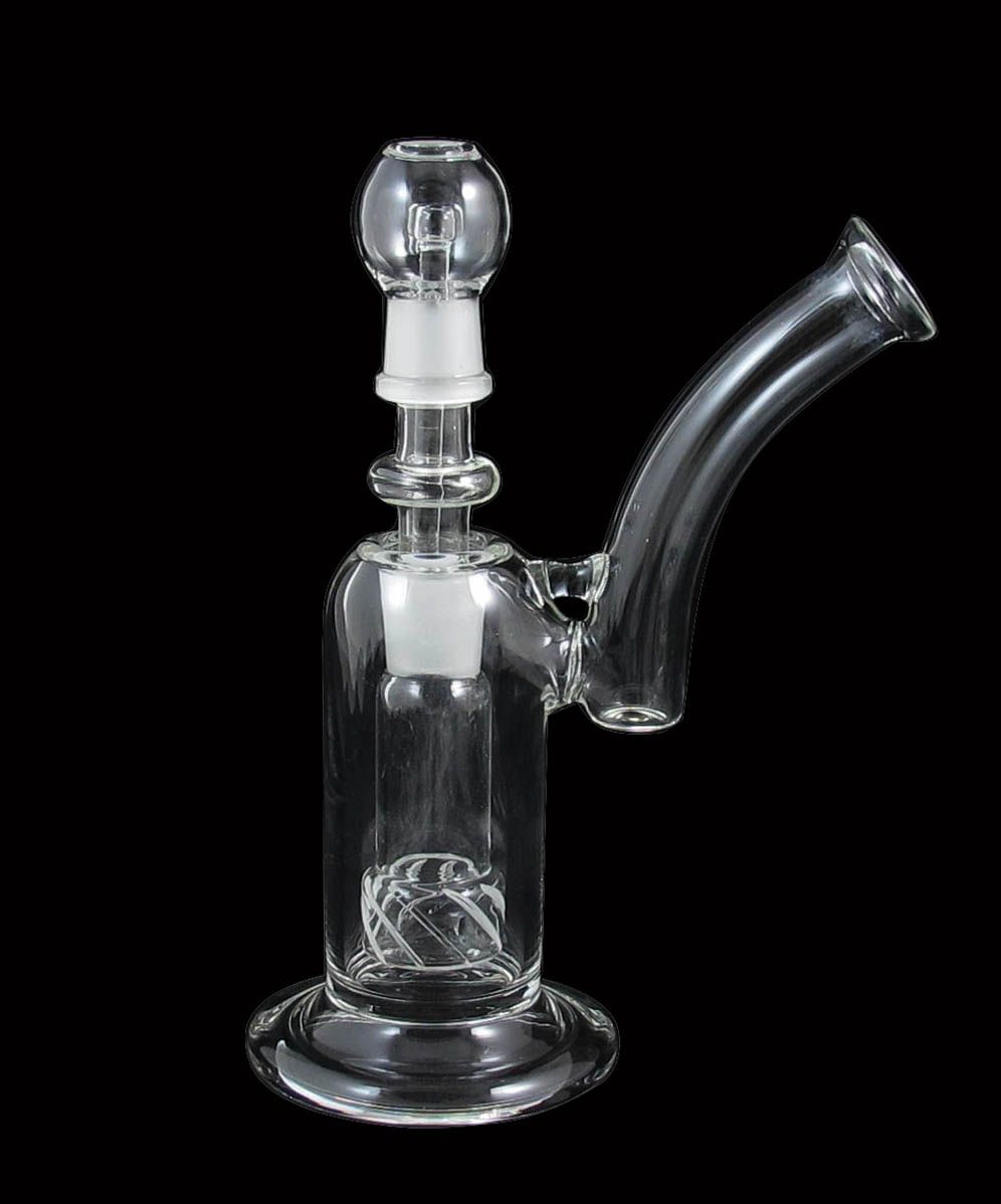 D020 bubblare bong handblåst glas bubblare perc vatten perkolator rökning färg pipe två funktioner