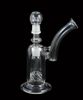 D020 bubbler bong hand blown glass bubbler perc water percolator smoking color pipe two functions