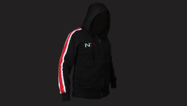 Mass Effect 3 III N7 Giacca in cotone con cappuccio e cappuccio in costume