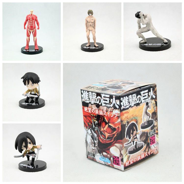 2019 Attack On Titan Eren Jaeger Mikasa Ackerman Reiner Braun Figure