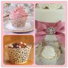 Free shipping 100PCS Lace Cupcake Wrapper Laser Cut Wedding Shower Cupcake Wrapper Favors with High Quality Pearl Paper