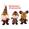 Santa Claus Snow Man Doll Kerstversiering Xmas Tree Gadgets Ornamenten Doll Kerstcadeau G666