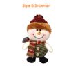 Santa Claus Snow Man Doll Juldekorationer Xmas Tree Gadgets Ornaments docka julklapp G666