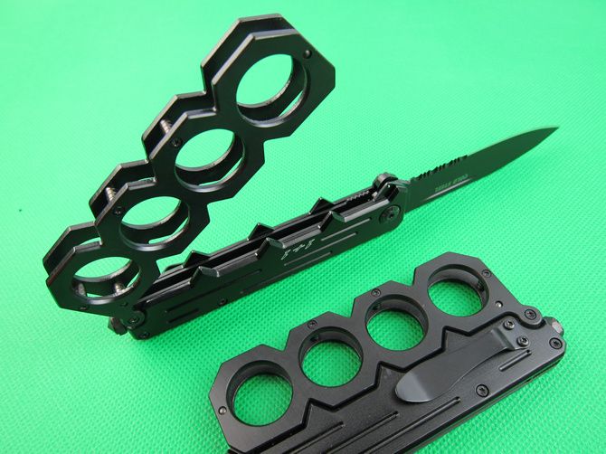 Cold Steel B088 Hard Iron Four Fingers Fist Rings for Self Defense