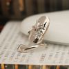 Retro Queen Dragonfly Design Rhinestone Plum Snake Ring Gold Silver Finger Nail Rings 10pcs lot Exquisite Cute L3096249W