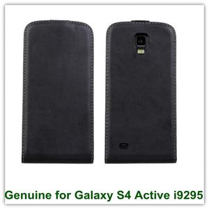 Wholesale flip cases for galaxy s4 for sale - Group buy New Arrival Magnetic Genuine Leathe Flip Cover Case for Samsung Galaxy S4 Active i9295