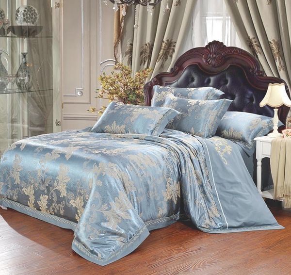 Luxury Revival Vintage Flower Floral Bedding Set Noble King Silk