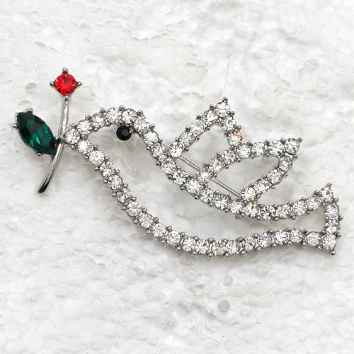 

Wholesale FASHION JEWELRY GIFT CLEAR CRYSTAL RHINESTONE CHRISTMAS DOVE BIRD PIN BROOCH CHRISTMAS GIFT C929