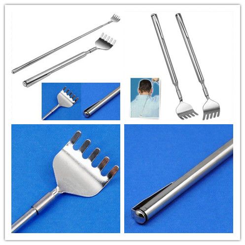 HOT Body Massager Pocket Size Portable Telescopic Extendable Extending Back Scratcher Pen Clip