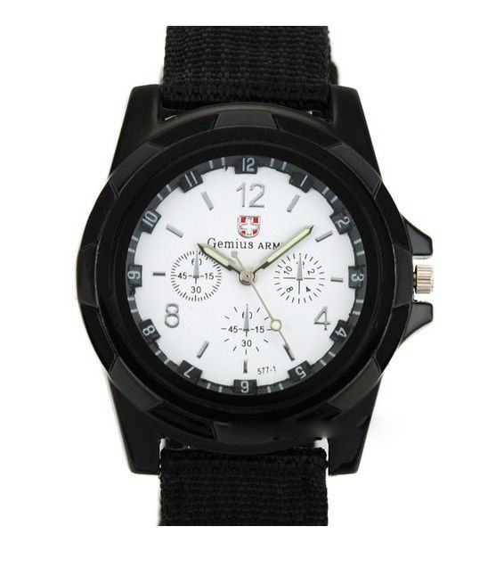 Gros mélange 4 couleurs Cool été hommes Sport militaire armée pilote tissu bracelet sport hommes Gemius armée montre SA003