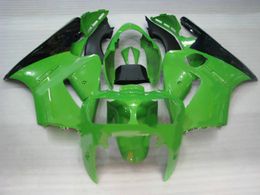 Injection Mould Fairing kit for KAWASAKI Ninja ZX12R 00 01 ZX 12R 2000 2001 ABS Cool Green black Fairings set+ 7 gifts KX02