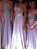 2013 On Sale Light Purple Bridesmaid Dresses With New Sequined Long Chiffon One Shoulder Dhyz 01
