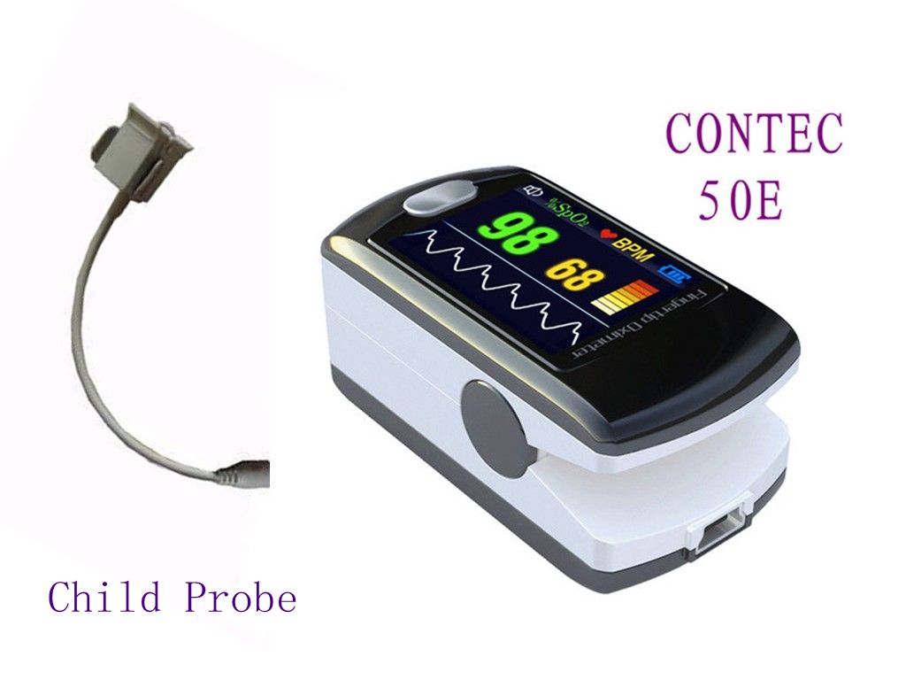 HOT CONTEC CMS50E For Adult&Child Fingertip Pulse Oximeter,Color OLED