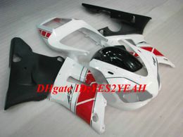 Motocicleta personalizado Kit de Carenagem para YAMAHA YZFR1 98 99 YZF R1 1998 1999 YZF1000 ABS Branco vermelho preto Carimbos conjunto + Presentes YS10