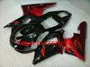 Custom Motorcycle Fairing Kit för Yamaha YZFR1 98 99 YZF R1 1998 1999 YZF1000 ABS Red Gloss Black Fairings Set + Gifts YS09