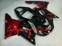 Custom Motorcycle Fairing kit for YAMAHA YZFR1 98 99 YZF R1 1998 1999 YZF1000 ABS Red gloss black Fairings set+Gifts YS09