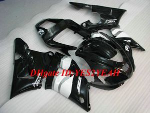 YAMAHA YZFR1 98 99 için motosiklet Kaporta kiti YZF R1 1998 1999 YZF1000 ABS Beyaz parlak siyah Fairings set + Hediyeler YS04