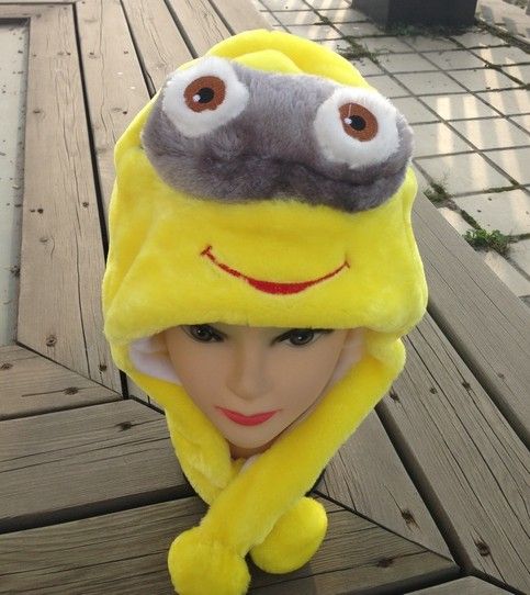 Super Cute Despicable Me Minions yellow people fashion Jorge Dave Stewart Cosplay Soft Plush Kids Cap Hat retail